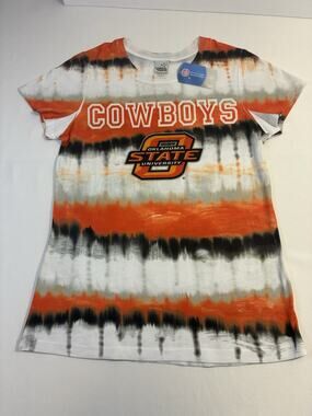 Oklahoma State Cowboys Tie Dye Tee Women's M NWT NCAA College Shirt